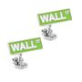 Wall Street and Dollar Sign Cufflinks
