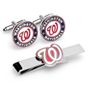 Washington Nationals Cufflinks And Tie Bar Gift Set