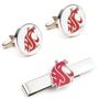 Washington State Cougars Cufflinks And Tie Bar Gift Set