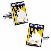 We Can Do It Propaganda Poster Cufflinks