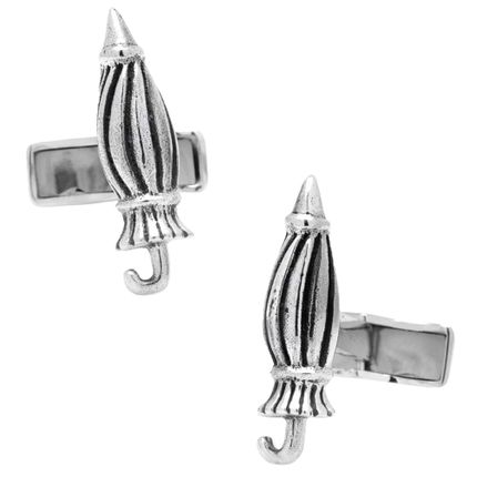 When It Rains It Pours Umbrella Cufflinks