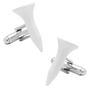 White Golf Tee Cufflinks