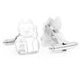White Lucky Cat Cufflinks