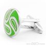 White Paisley Cufflinks