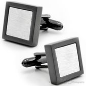 White Picture frame Cufflinks