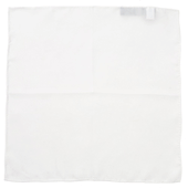 White Silk Pocket Square