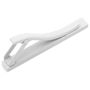 White Stainless Steel Tie Clip-CLI-OB-WHT-TC