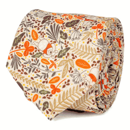 Winnie The Pooh Tan Patterned Men's Tie
