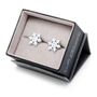 Winter White Snowflake Cufflinks