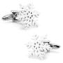 Winter White Snowflake Cufflinks