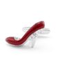 Womens Red High Hill Shoe Cufflinks