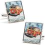 Woodie Wagon Stamp Cufflinks