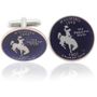 Wyomingite Quarter Coin Cuff Links