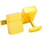 Yellow 8GB USB Flash Drive Cufflinks