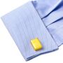 Yellow 8GB USB Flash Drive Cufflinks