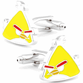 Yellow Angry Birds Game Cufflinks Cuff Links