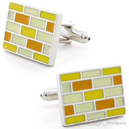 Yellow Brick Cufflinks