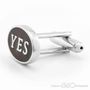 YES Black Cufflinks