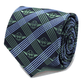 Yoda Navy Plaid Mens Tie