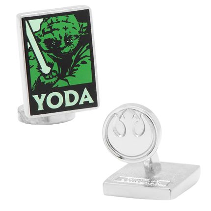 Yoda Pop Art Poster Cufflinks