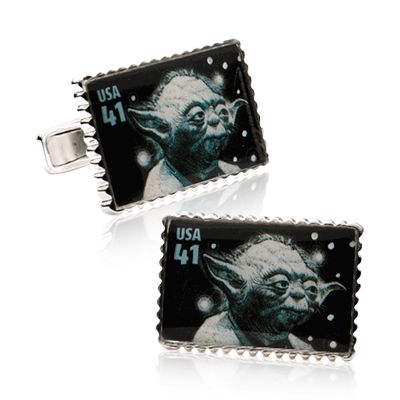 Yoda Star Wars Stamp Cufflinks