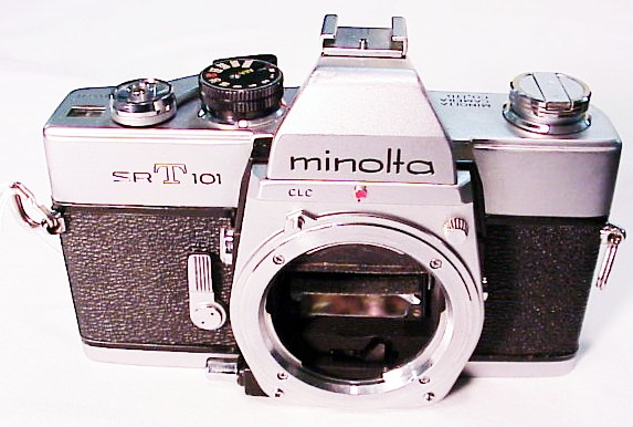 Minolta SRT 101 (converted to a modern alakine 625 battery)