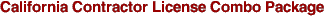 California Contractor License Combo Package