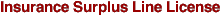 Insurance Surplus Line License