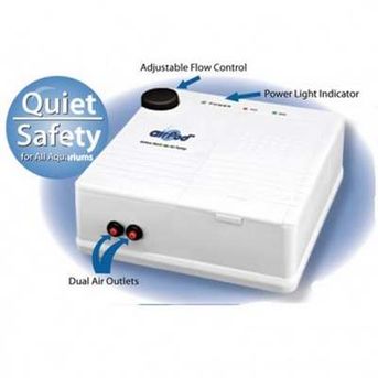 Air Pump w/Battery Back-Up for 55 Gallon Tanks w/Bonus 14-Day Feeding Blocks