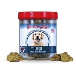 Grandma Lucy'S Just Dog Treats Just Liver Dog Treats, 4 Oz Each