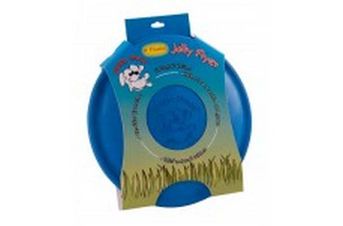 Jolly Pet Jolly Flyer Floating & Flying Dog Toy Blue 9.5in