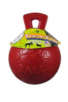 Jolly Pets Tug-n-Toss - Heavy Duty Chew Ball w/ Handle