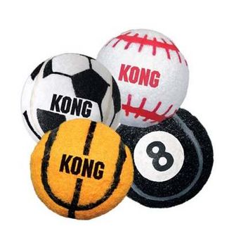 KONG 2-Pack Sport Balls Dog Toy, Large, Assorted