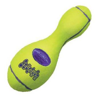 KONG Air Squeaker Bowling Pin Dog Toy, Yellow