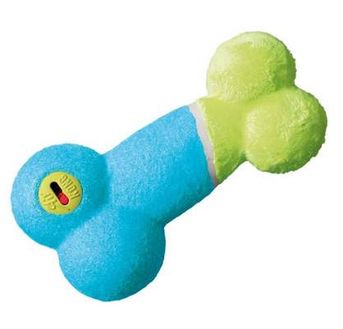 KONG Off/On Squeaker Bone for Dogs, Medium, Colors Vary