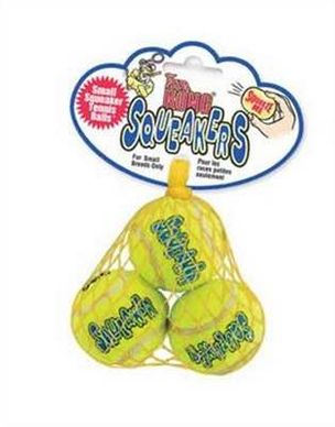 KONG Squeaker Tennis Balls Dog Toy, 3-Pack