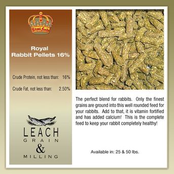 Leach Rabbit And Small Animal Rabbit, 5 Pack Of 10 Lb Case