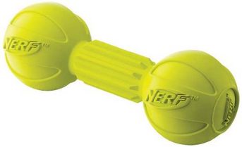 Nerf Dog Barbell Chew Toy, Medium