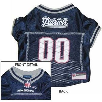 New England Patriots NFL Dog Jersey - Large