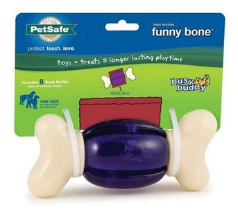 PetSafe Busy Buddy Funny Bone Dog Toy, Medium/Large