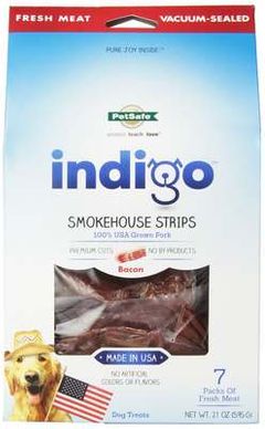 PetSafe indigo Smokehouse Strips Dog Treat