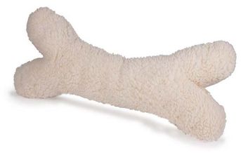 PetSafe Sheepskin Bone Dog Toy, Monster Size