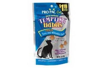 PRO PAC Tempting Tidbits Tuna & Whitefish Cat Treats 3oz