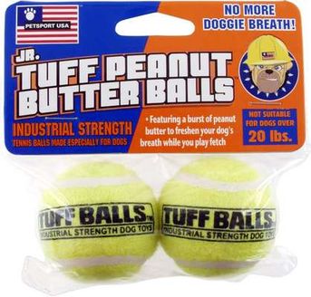 Tuff Balls Peanut Butter Flavored Dog Toys (2 Pack)