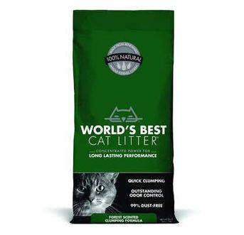 WORLD'S BEST CAT LITTER 391005 Clumping Litter Forest Scent, 24-Pound