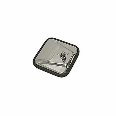 1100601 CJ-Style Mirror Head, Stainless Steel, Left Hand, 55-86 Jeep CJ Models by Rugged Ridge