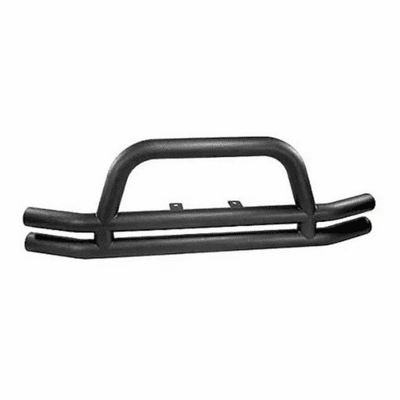 1156001 3-Inch Double Tube Front Bumper with Hoop, 76-06 Jeep CJ and Wrangler by Rugged Ridge