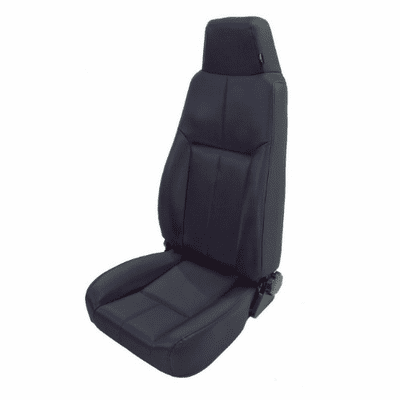 1340315 High-Back Front Seat, Late Model Headrest, 76-02 Jeep CJ and Wrangler by Rugged Ridge