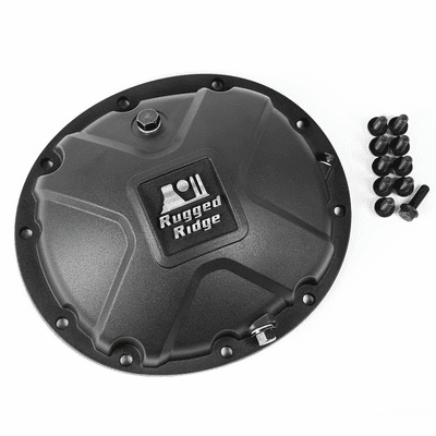 1659514 Black Boulder Aluminum Differential Cover, fits 87-06 Jeep Wrangler, 84-01 Cherokee XJ, 93-04 Grand Cherokee with Dana 35 Axles