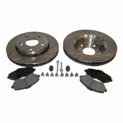 52060137K Front Disc Brake Service Kit for 2007-2018 Jeep Wrangler JK with 11.89″ Rotors by Crown